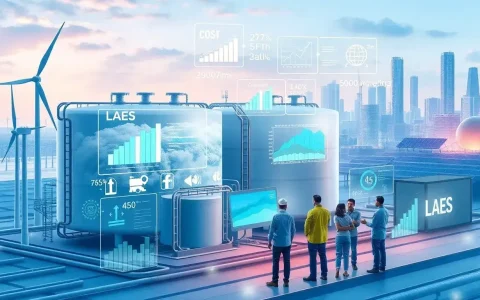 How does the cost-effectiveness of LAES impact its adoption in the energy market