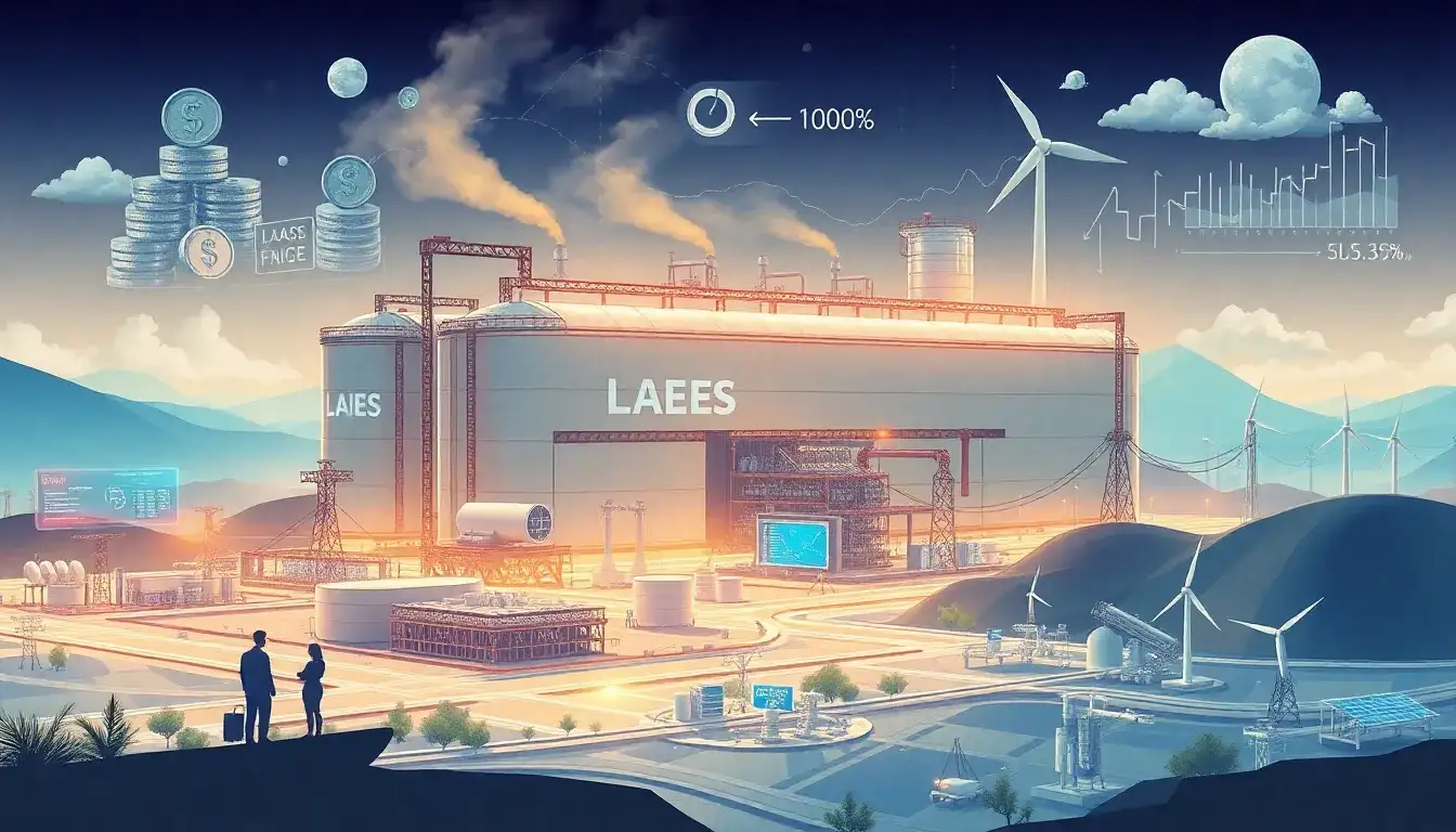 What are the economic challenges associated with LAES systems