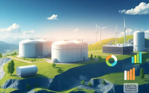 How does the capital cost of LAES compare to other energy storage technologies