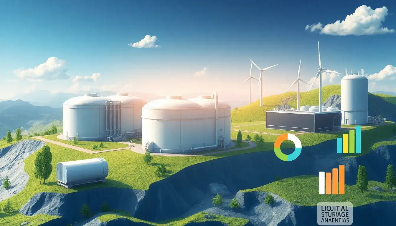 How does the capital cost of LAES compare to other energy storage technologies