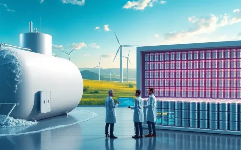 How does the cost of liquid air energy storage compare to lithium-ion batteries