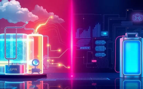 How does the efficiency of liquid air energy storage compare to lithium-ion batteries