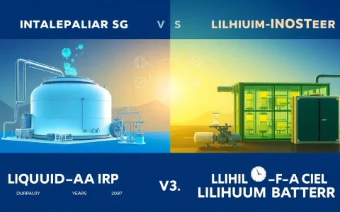 How does the lifespan of liquid air energy storage systems compare to lithium-ion batteries