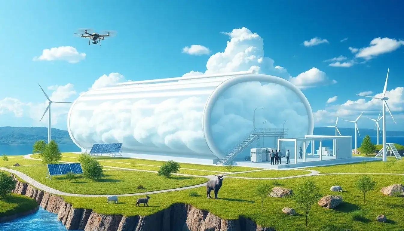 What are the environmental considerations for maintaining liquid air energy storage systems