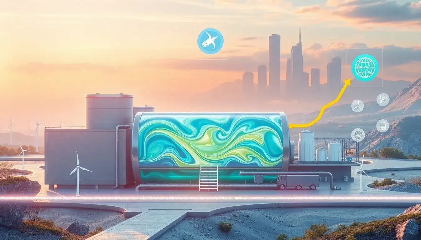 How does the efficiency of liquid air energy storage compare to other energy storage technologies