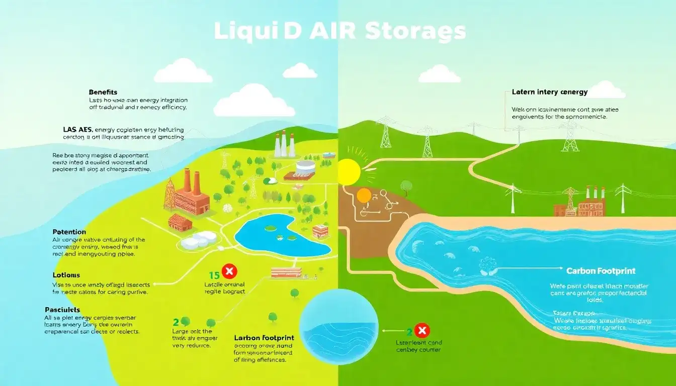 What are the main environmental drawbacks of LAES