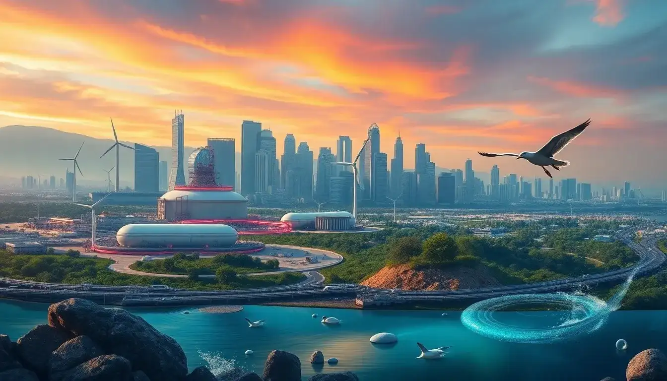 What are the long-term environmental impacts of using diathermic oil in LAES