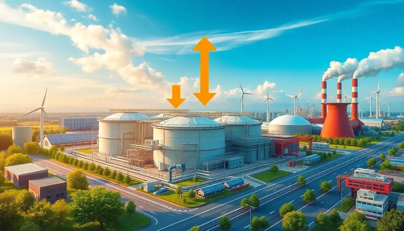 How does the use of external fuels in LAES systems affect its overall environmental footprint