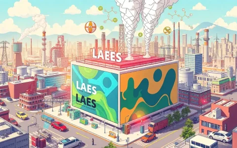 What are the main air pollutants produced by external fuels in LAES systems