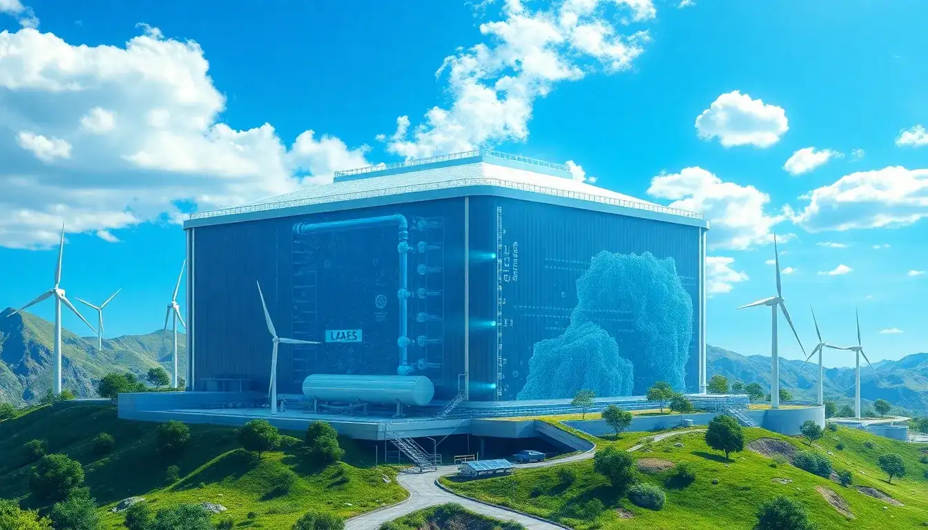 How does the long-duration storage capability of LAES benefit renewable energy integration