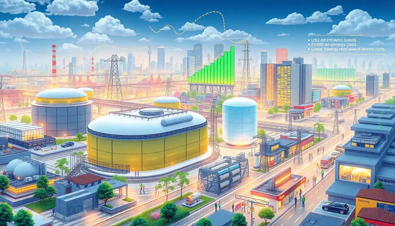 What are the economic benefits of using liquid air energy storage systems