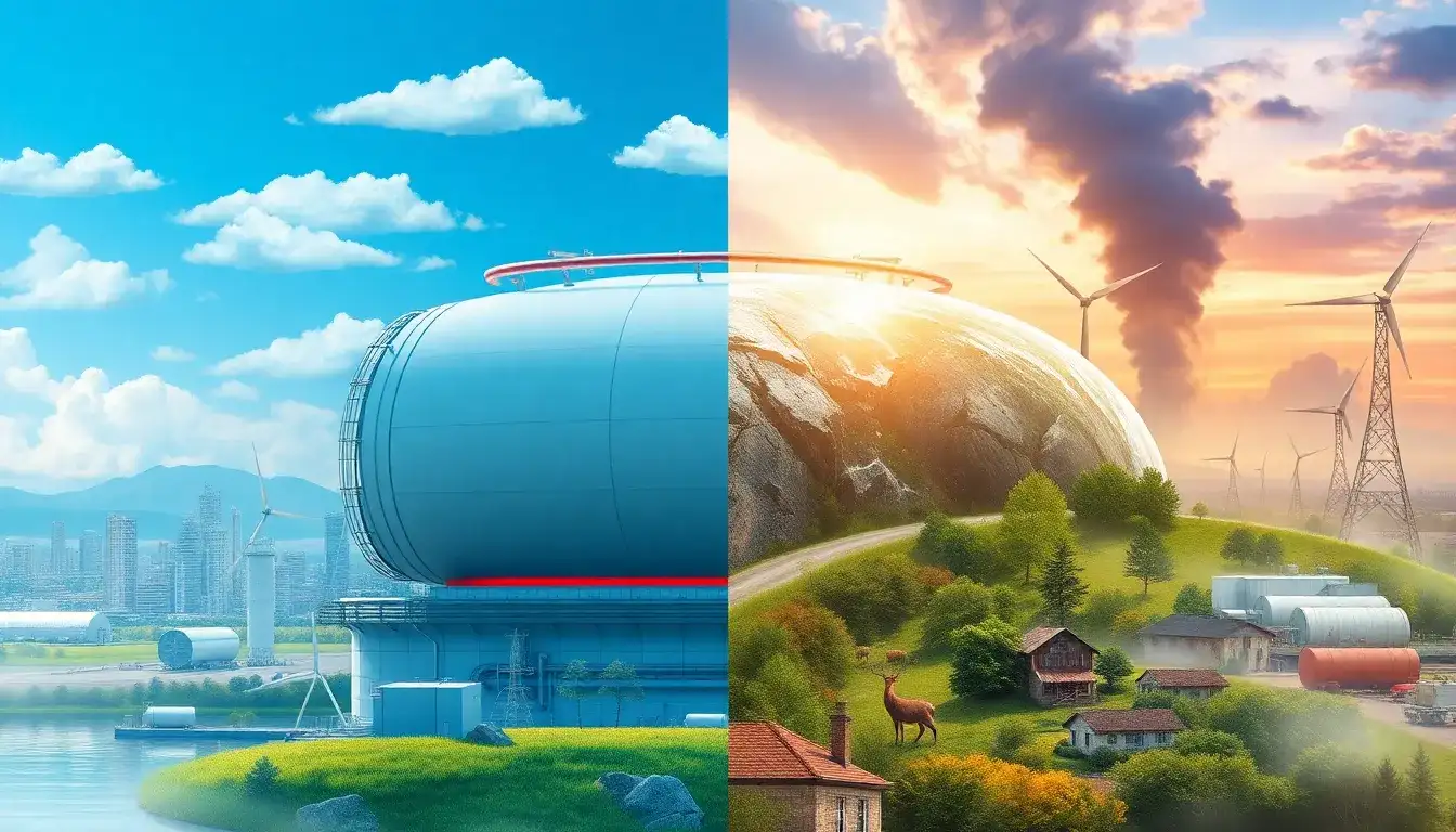 What are the environmental impacts of using liquid air energy storage