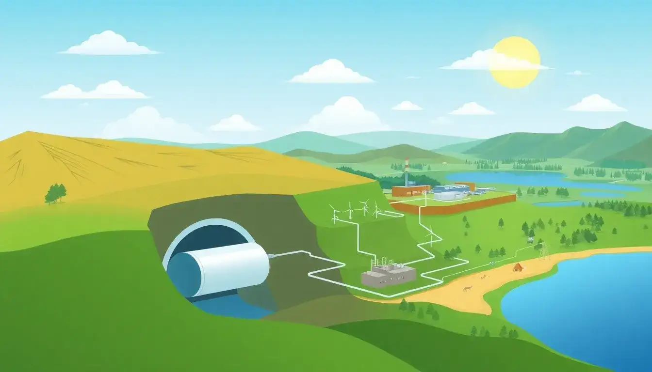 What are the environmental impacts of using natural gas in CAES systems