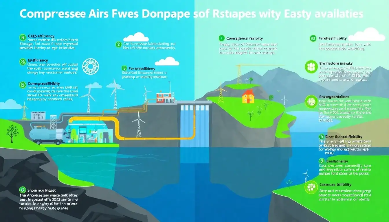 What are the main advantages of CAES over pumped hydro storage