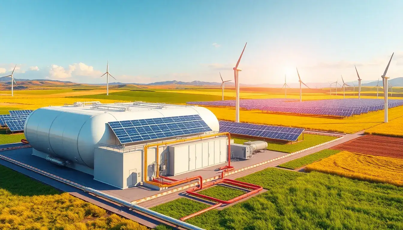 How do hybrid CAES systems integrate renewable energy sources