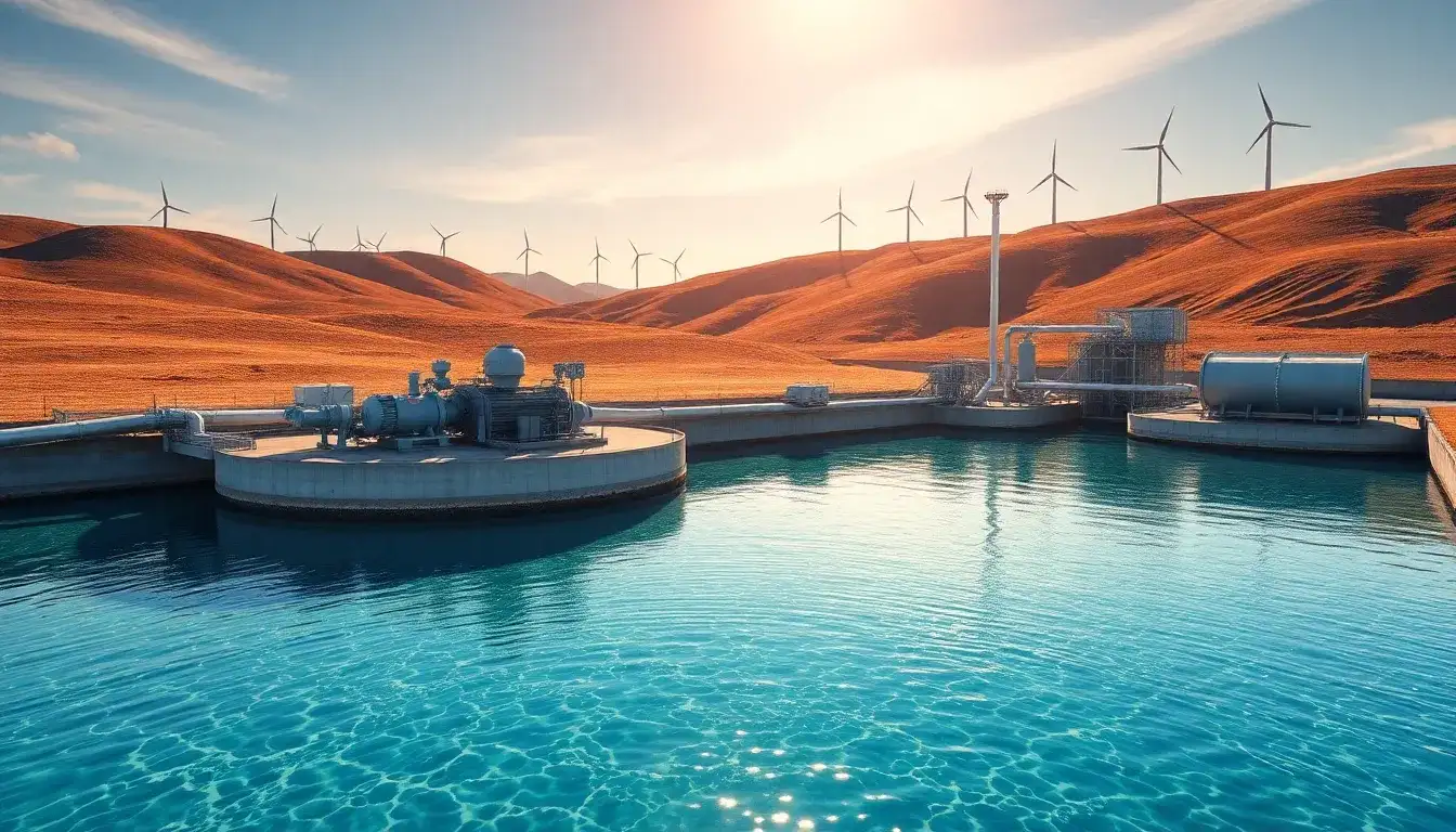 What role do water-filled reservoirs play in improving CAES efficiency