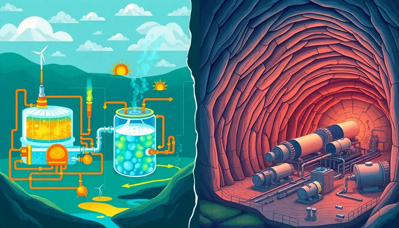 How does thermochemical energy storage compare to traditional CAES