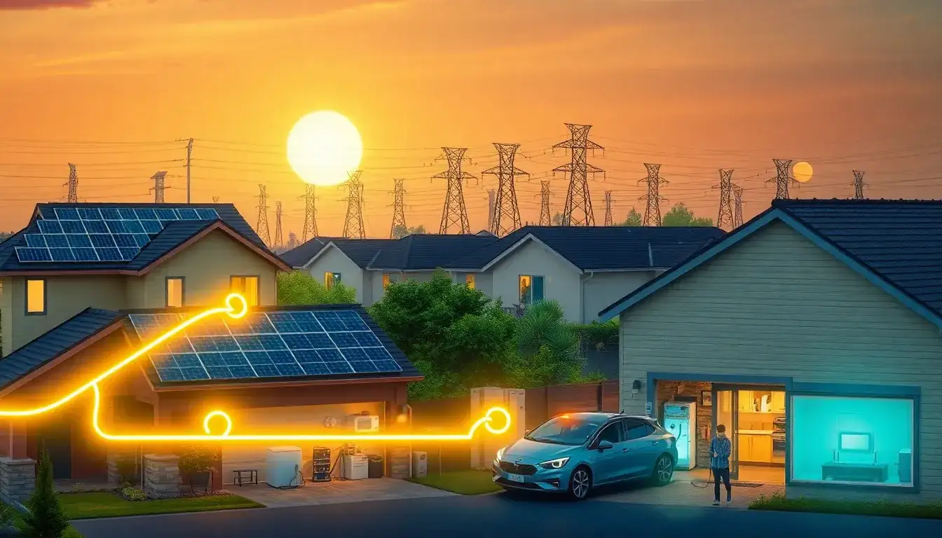 How does energy storage reduce reliance on the utility grid