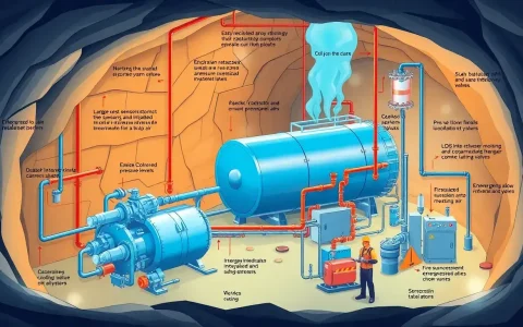 How can the risks of ignition and explosion be mitigated in compressed air energy storage systems