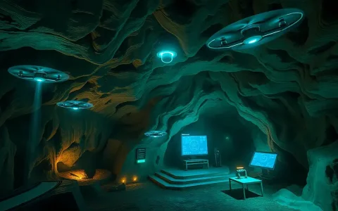 How can the presence of flammable gases in underground caverns be managed