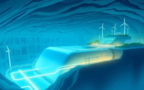 Are there any successful case studies of compressed air energy storage in depleted natural gas reservoirs