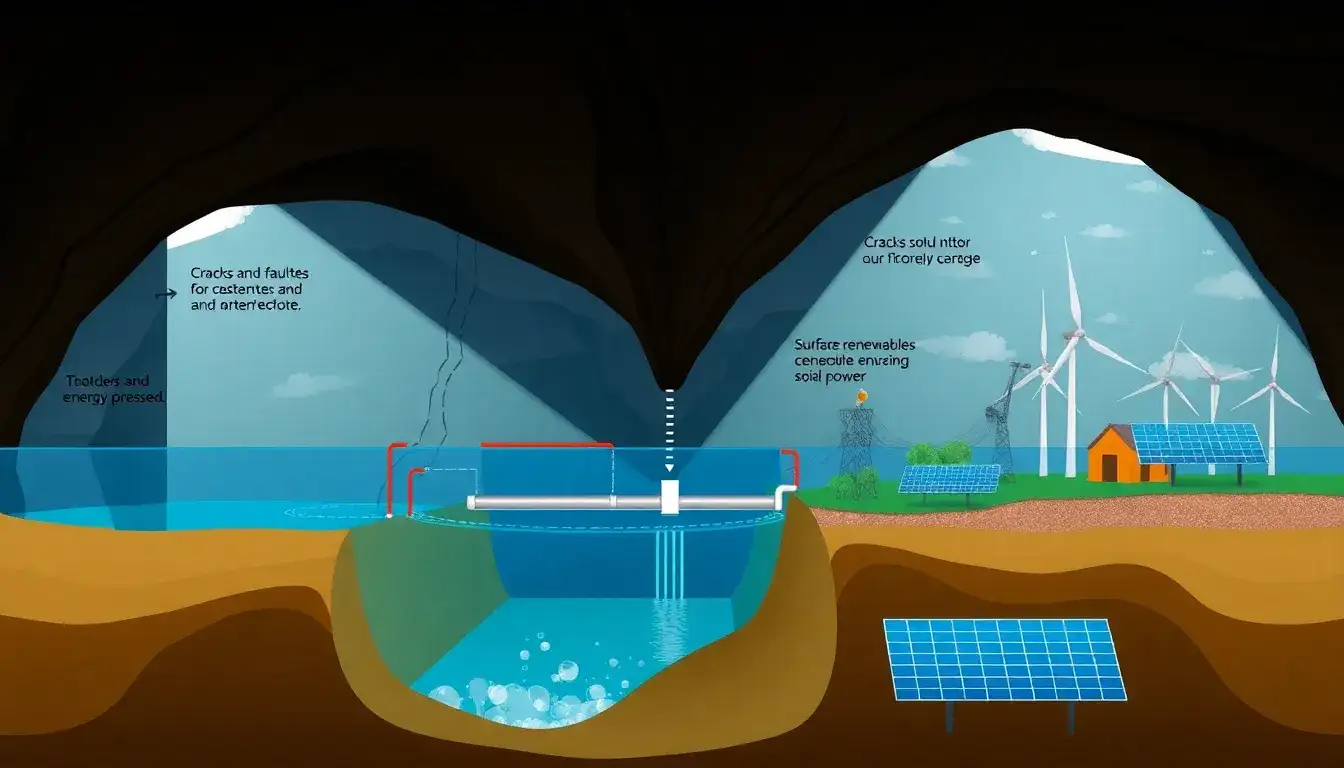 What are the main challenges in implementing CAES in depleted natural gas reservoirs