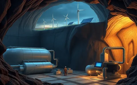 Are there any specific locations where CAES in depleted natural gas reservoirs has been successfully implemented