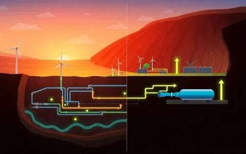 What are the potential benefits of using depleted natural gas reservoirs for CAES compared to salt caverns