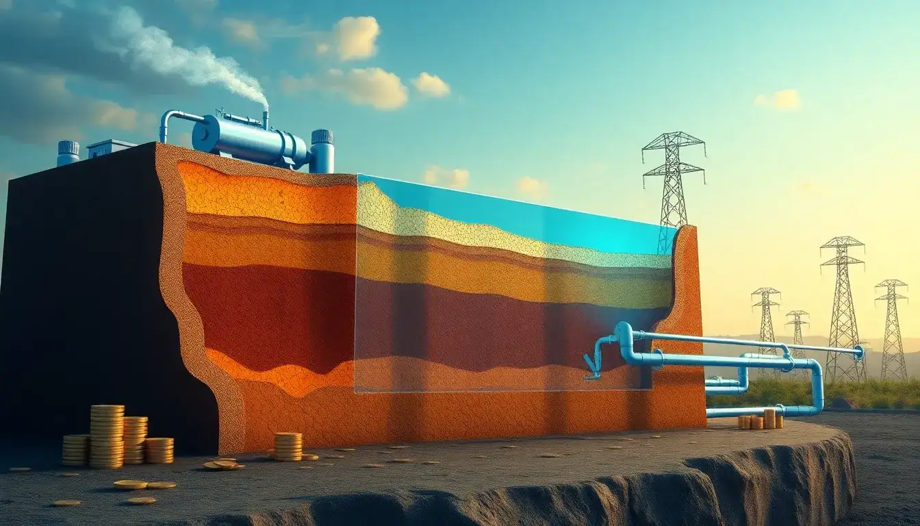 What are the economic implications of using depleted gas reservoirs with varying porosity and permeability for compressed air storage