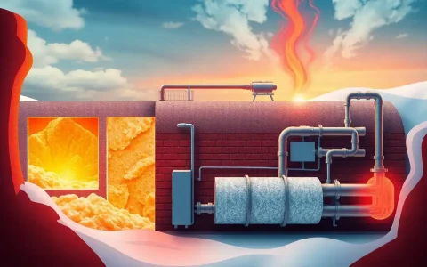 What materials are commonly used for storing heat in CAES systems