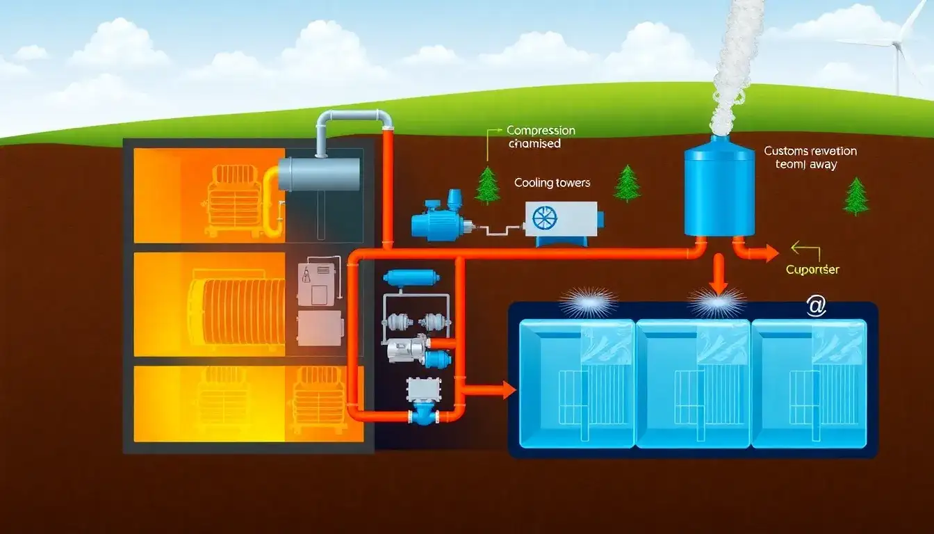 How does the expansion process in CAES systems remove heat