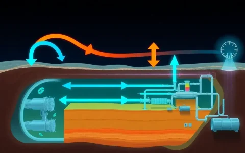 How do asynchronous charge and discharge cycles affect heat management in CAES