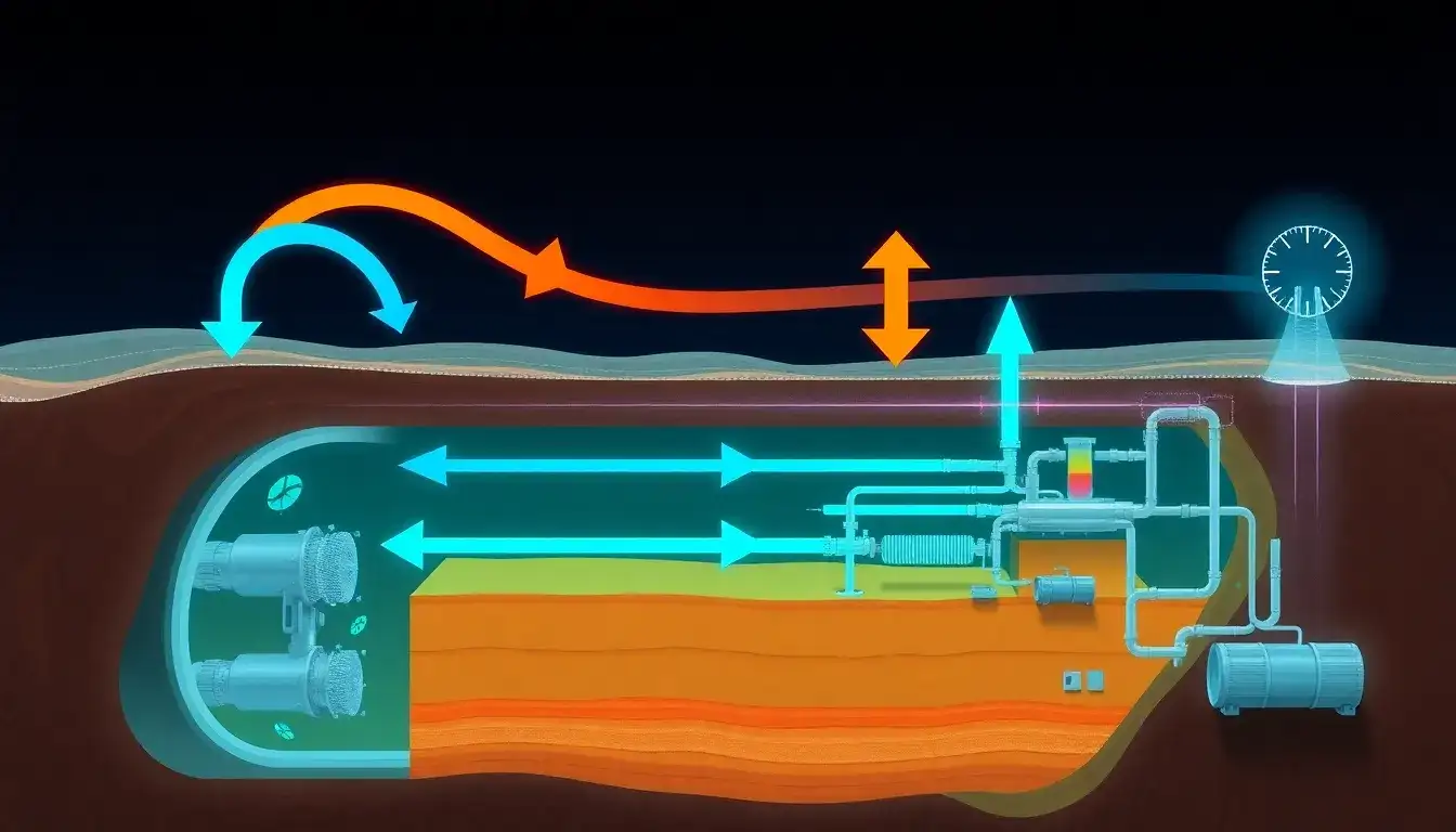 How do asynchronous charge and discharge cycles affect heat management in CAES