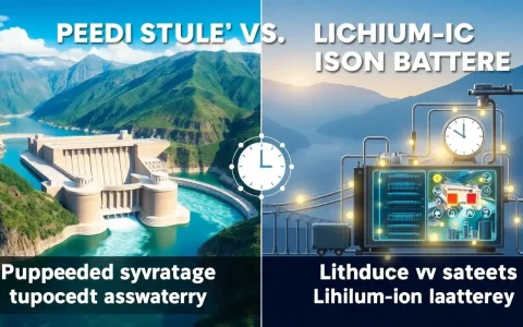How does the lifespan of pumped hydro storage facilities compare to that of lithium-ion batteries