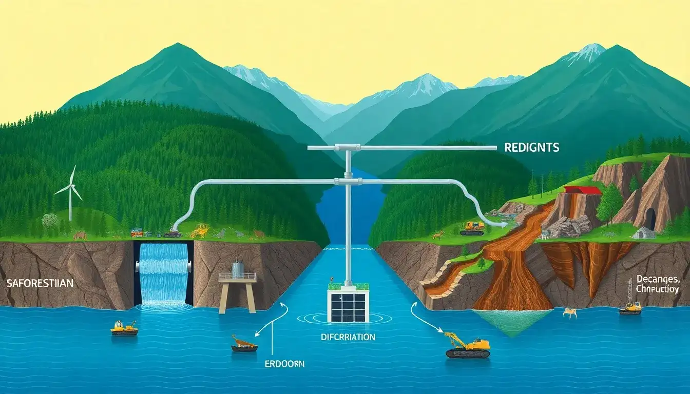 What are the environmental impacts of building pumped hydro storage facilities