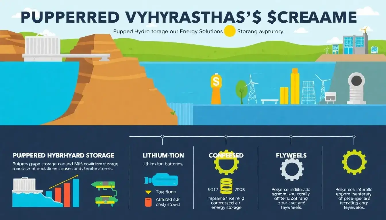 How do the maintenance costs of pumped hydro storage compare to other energy storage solutions