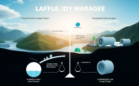 What are the environmental impacts of pumped hydro storage compared to other energy storage technologies