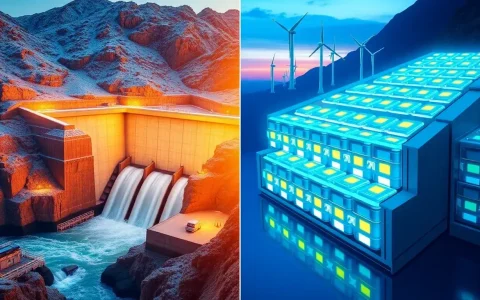 How does the lifespan of pumped hydro storage facilities compare to battery storage