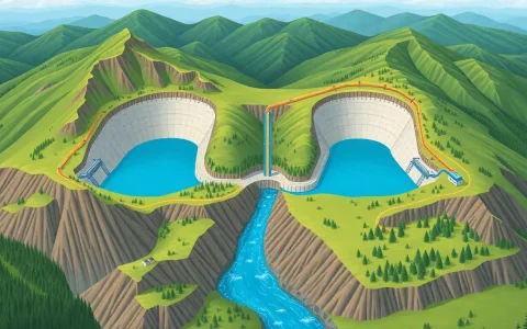 What are the main geographical factors that affect the efficiency of pumped hydro storage