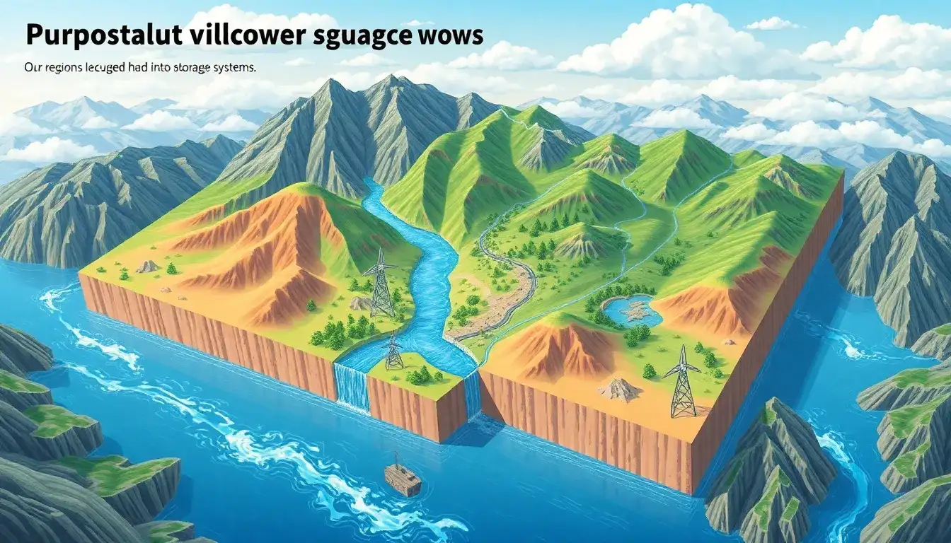 Are there specific regions where pumped hydro storage is more efficient due to geography