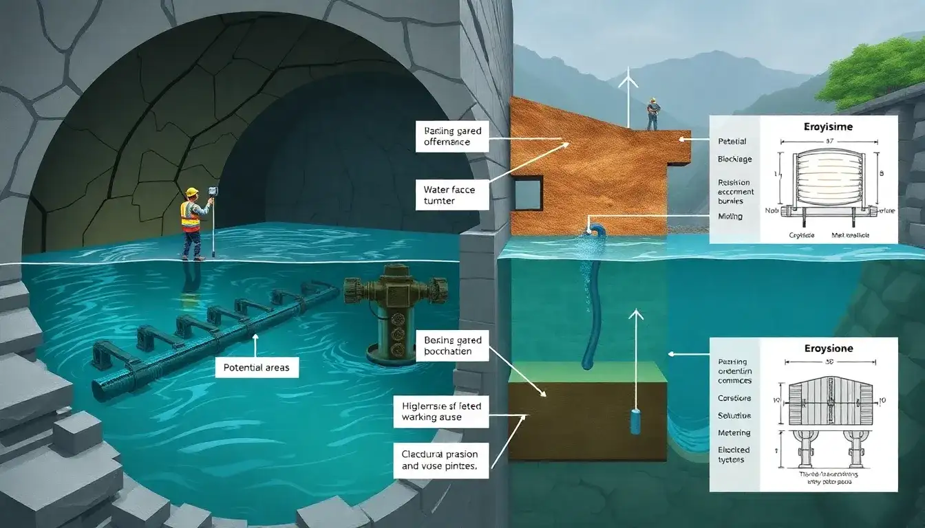 What are the most common issues with tunnel maintenance in pumped hydro storage