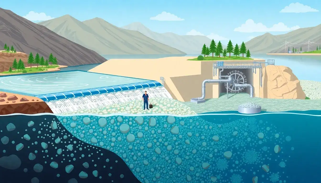 How do sediment loads affect the operation and maintenance of pumped hydro storage plants