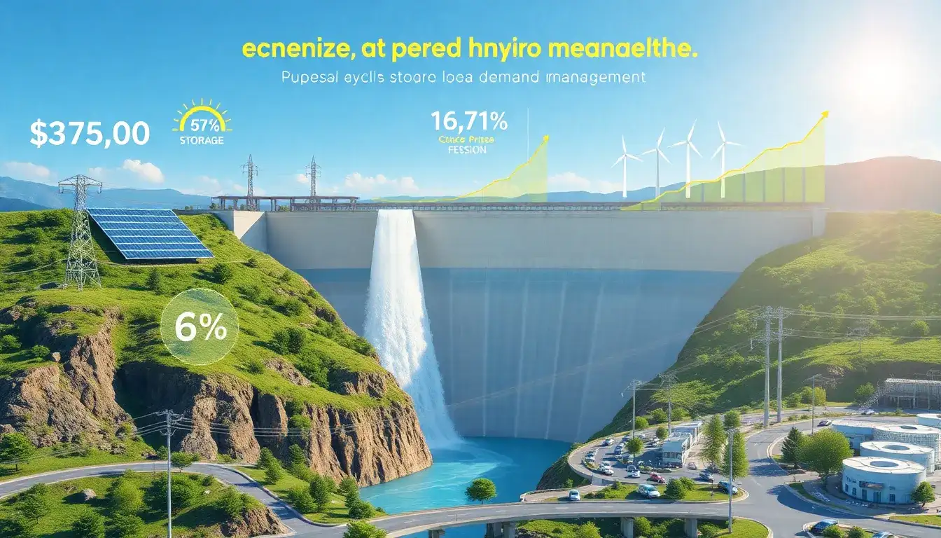 What are the economic benefits of using pumped hydro storage for peak demand management