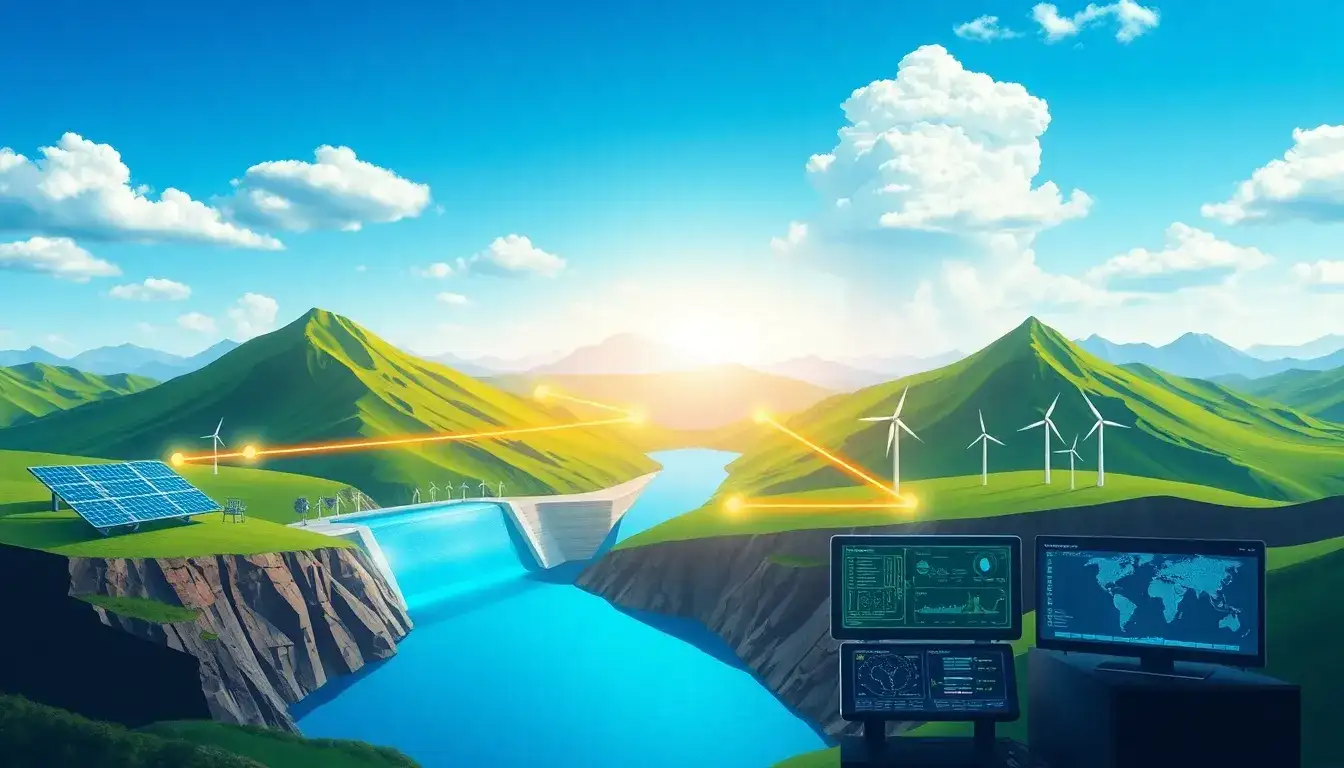 How does pumped hydro storage interact with renewable energy sources during peak demand
