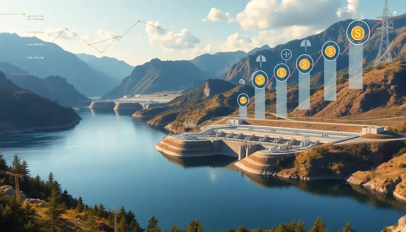 How do existing reservoirs influence the cost of new pumped hydro storage projects