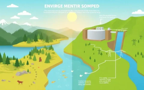 What are the main environmental impacts of pumped hydro storage systems