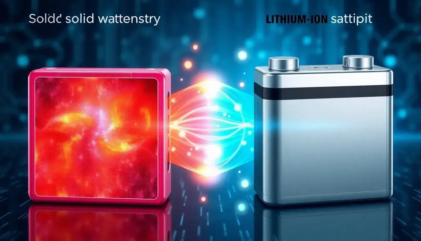 How does the energy density of solid-state batteries compare to lithium-ion batteries