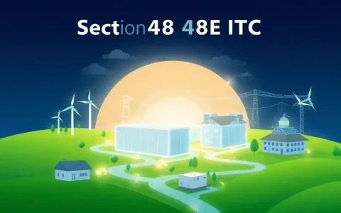 What are the benefits of the new Section 48E ITC for energy storage