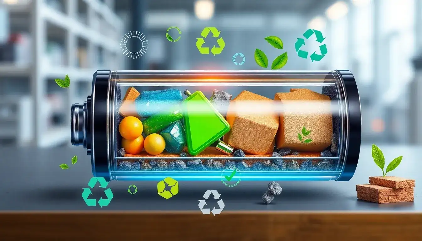What are the main materials used in solid-state batteries and how sustainable are they