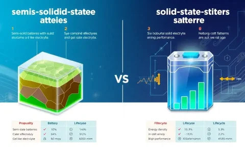 How do semi-solid-state batteries compare to solid-state batteries in terms of cost and performance